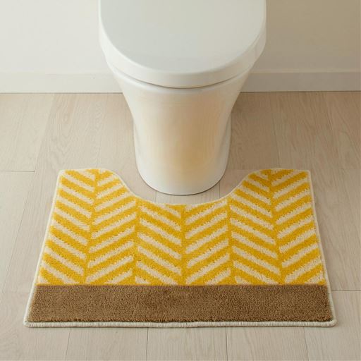 イエロー系(ヘリンボーン)<br>Mマット(横60×縦55cm)