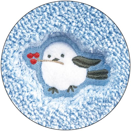 ふわふわの可愛らしいアップリケ刺繍♪