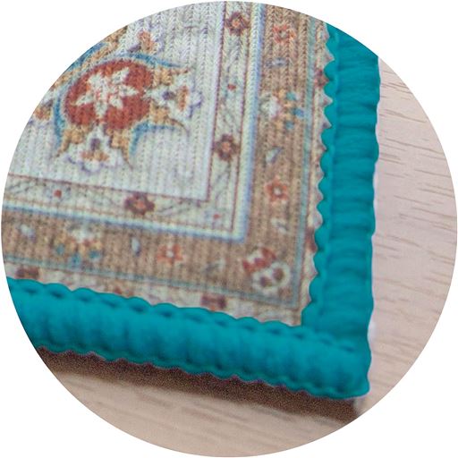 ブルー 柄アップ