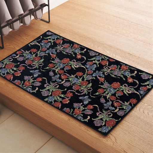 玄関マットとして <br>ブラック 70×45cm
