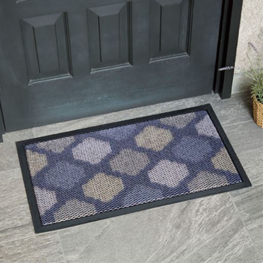 ネイビー系(モロッカン柄)<br>A(76×43cm)