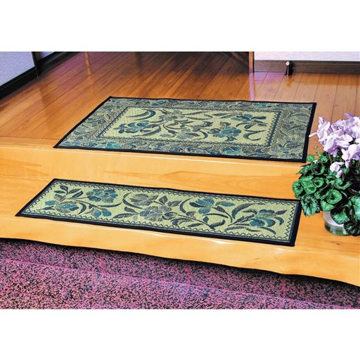 上:ネイビー系 120×70cm <br>下:ネイビー系 120×35cm