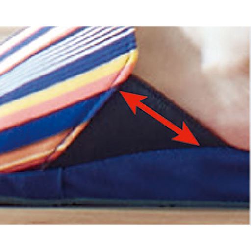 脱ぎ履きが容易で脱げにくい。