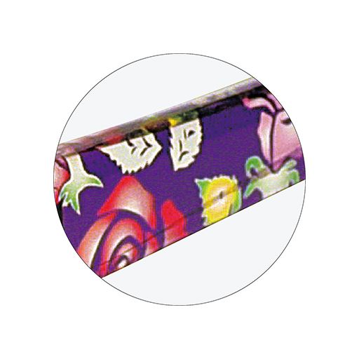 パープル 柄アップ