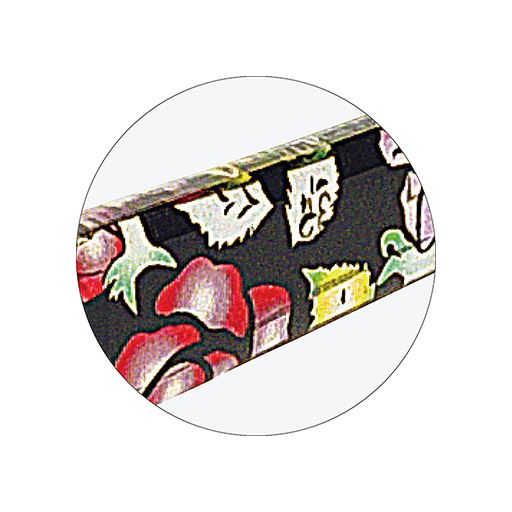 ブラック 柄アップ