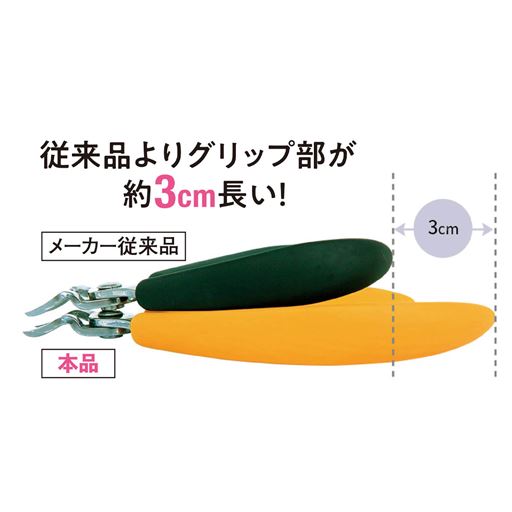 従来品よりグリップ部が約3cm長い!