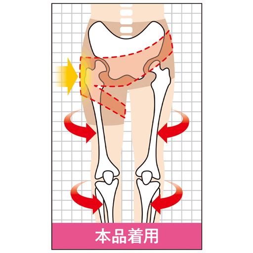 股関節まわりをサポート!