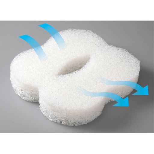 中材のファイバー素材は体圧分散・通気性に優れて快適!