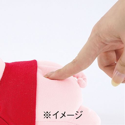 腰のスイッチで音量3段階調節!