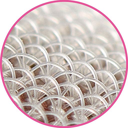 うろこ状の起毛が靴下に引っ掛かり足裏をグリップ