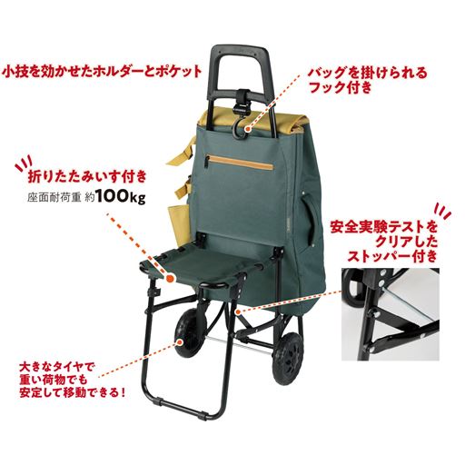 座りたいときに座面を引き出すだけ