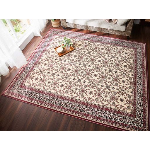 ワイン(横250×縦200cm)<br>エレガントで繊細なデザインが、ワンランクアップした空間を演出。