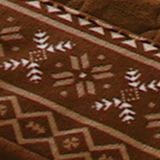 ブラウン生地アップ