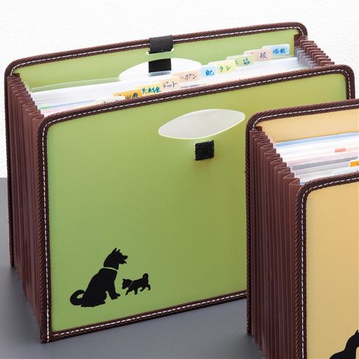 グリーン系(わんこ柄)