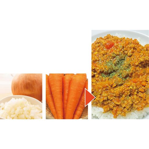 みじん切りなしでキーマカレーが作れる