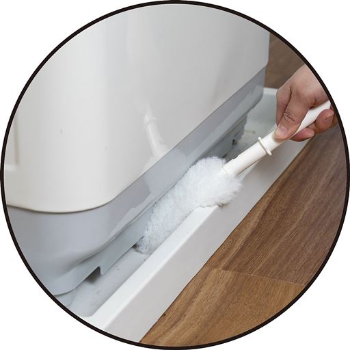 洗濯機と洗濯パンの間にも