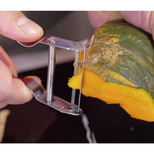 かた～いかぼちゃの皮もスイスイ!