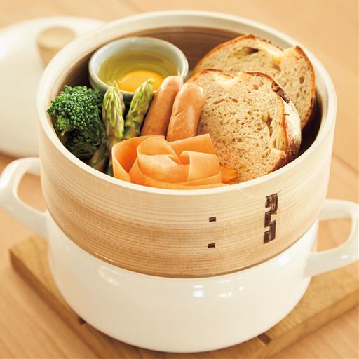 A(鍋18cm)これ一つで朝食セットに 冷凍のパンやベーグルもふっくら