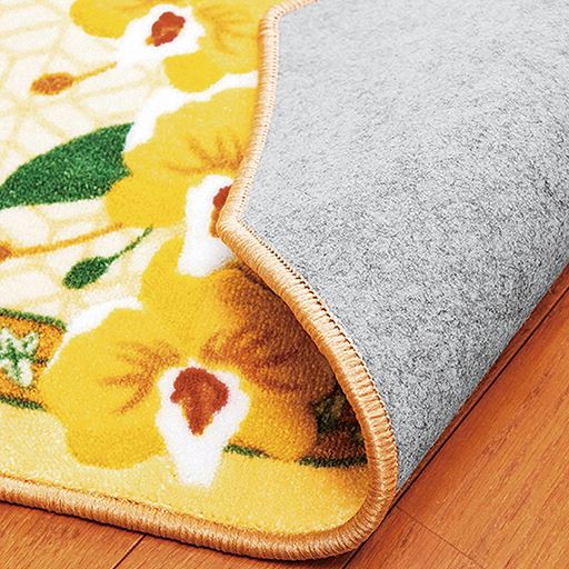 裏側滑り止め加工 マットが動かないから安心!