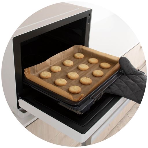 オーブン調理も!  お菓子作りにも大活躍!※スチームオーブン機能除く