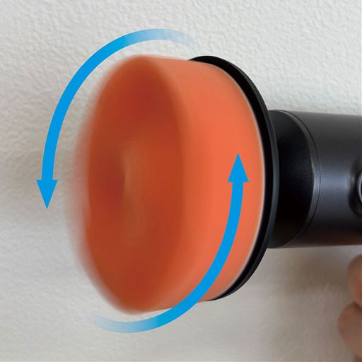 高性能モーターで高速回転