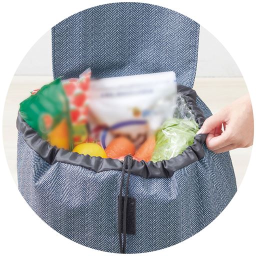 内側は保冷ができるアルミシート貼り!!