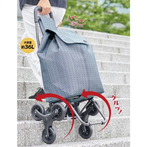 もう持ち上げなくていい!段差をラクに越えられるカート