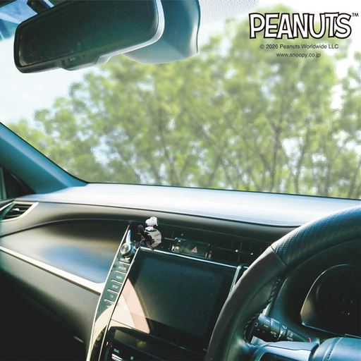 プロペラの回転で香り広がるスヌーピーのカーフレグランス♪