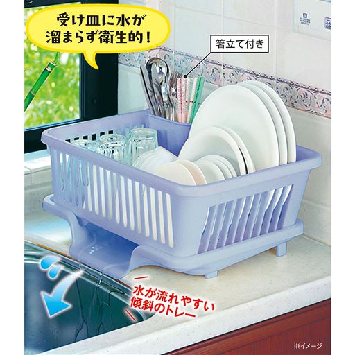 水が流れやすい傾斜のトレー