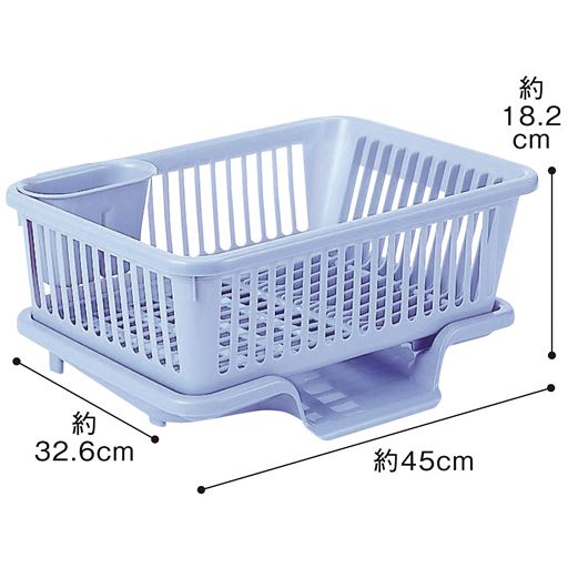 縦型 約45×32.6×18.2cm <br>ブルー