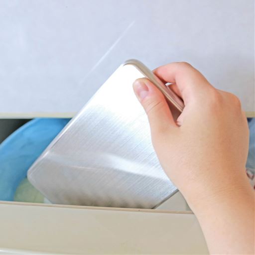 薄型なので、冷凍庫の中でかさばらない!