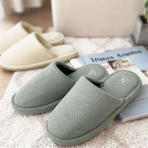 柔らかさと歩きやすさ、両方を叶えるスリッパ<br>ベージュ<br>グレー