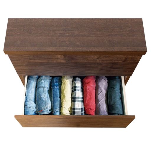 たっぷり収納できる大容量の引き出し!