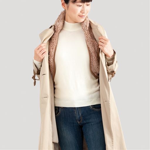 アウターにひびきにくく、上からコートも着られます。