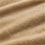 生地拡大(ベージュ)<br>なめらかな毛足が発熱したぬくもりをしっかりキープし、冷たい外気からも守ってくれます。