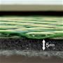 厚み約5mmのふっくらウレタン入りで優しい踏み心地。
