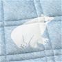 愛らしい白クマ柄の接触冷感素材ラグ。さらりと優しい肌触りも快適です。汚れても洗濯機で丸洗い可能。