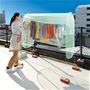 風を通す撥水加工メッシュで、お天気を気にせず洗濯物を干せる!※レンガはついておりません。