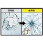 窓ガラスに貼ることで外からの衝撃を緩和し、ガラス破りからの侵入を防ぎます。<br>※型板ガラスなど表面に凹凸のあるガラスには貼れません。