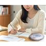 語学や趣味の学習に<br>イヤホンでもスピーカーでも使える小型CDプレイヤー