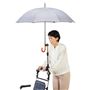 手押し車のパイプ部分に取り付ければ、両手が使えて梅雨の日も日差しの強い日も快適便利です。