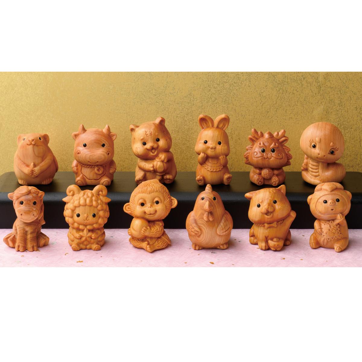 十二支の木彫り置物 - インテリアの通販ならセシール(cecile)