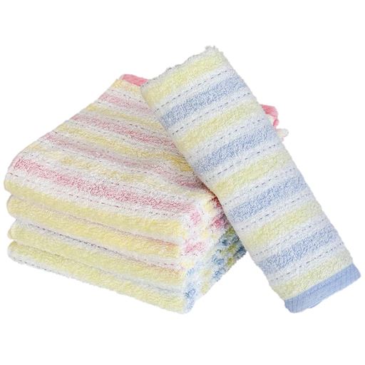 【泉州産】フェイスタオルお買い得セット(5枚組/ピンク2枚・ブルー3枚)