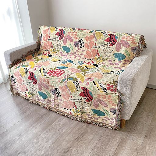 シェニールマルチカバー(カラフルダンス)