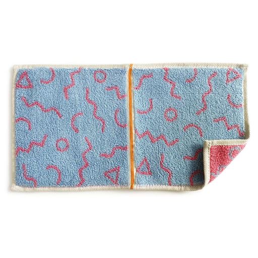 A レトロ幾何(ブルー)