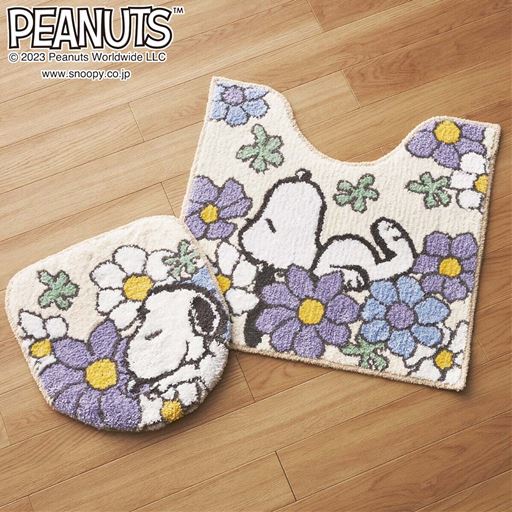 ブルー<br>※商品はフタカバーです。トイレマットはCG-611を使用しています。