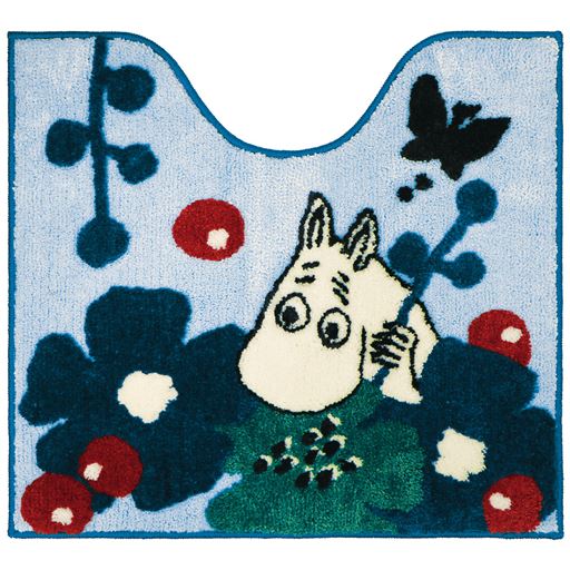 ブルー系 (ムーミン) トイレマット