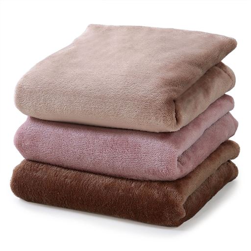 (上から) ベージュ・ピンク・ブラウン<br>洗い替えにうれしい同色2枚組でお届けします。