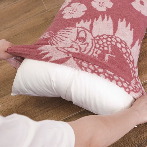 のびのびタイプの枕カバー(筒形)