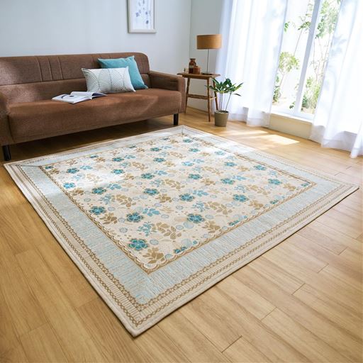 ブルー<br>横185×縦185cm